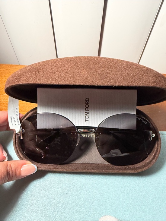 Tom Ford Black Round Sunglasses main image 6
